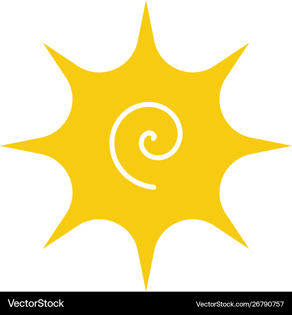 Sun icon - simple element summer concept Sun icon - simple element summer concept vector image