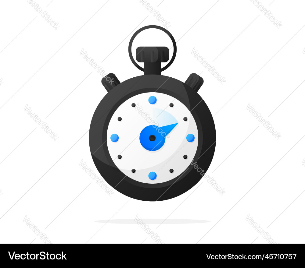 Timer clock and stopwatch countdown symbol Timer clock and stopwatch countdown symbol vector image