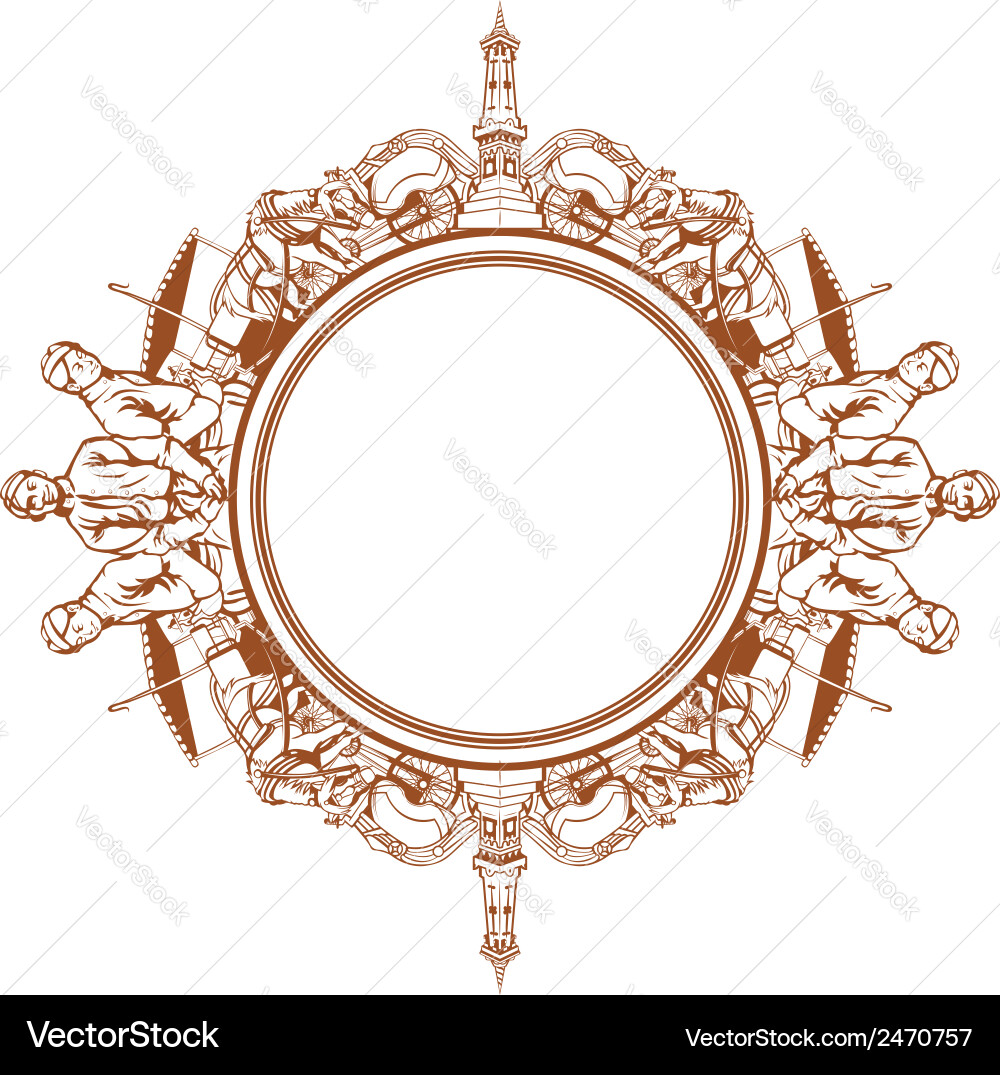 Traditional japanese set vector image