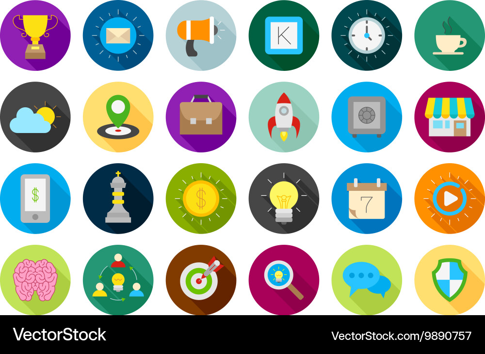 Web Icon Set - Digital & Network vector image