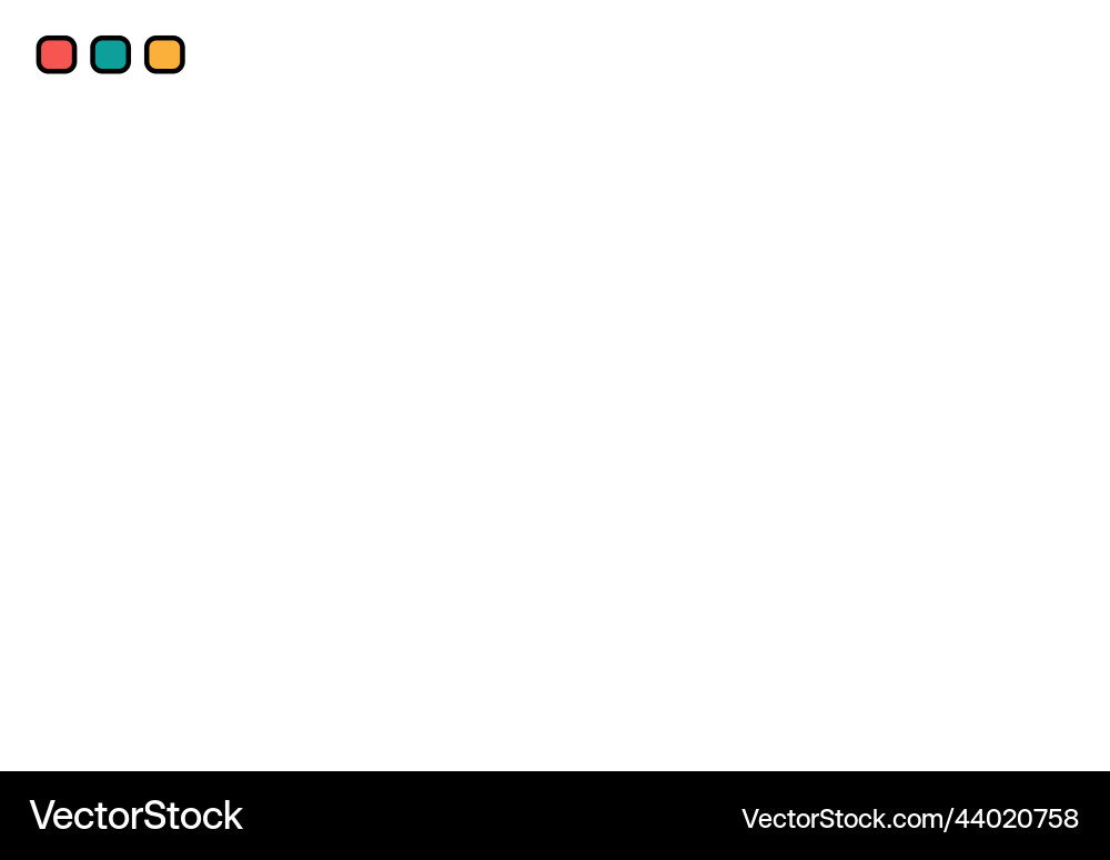 Browser frame isolated Browser frame isolated Vector Image