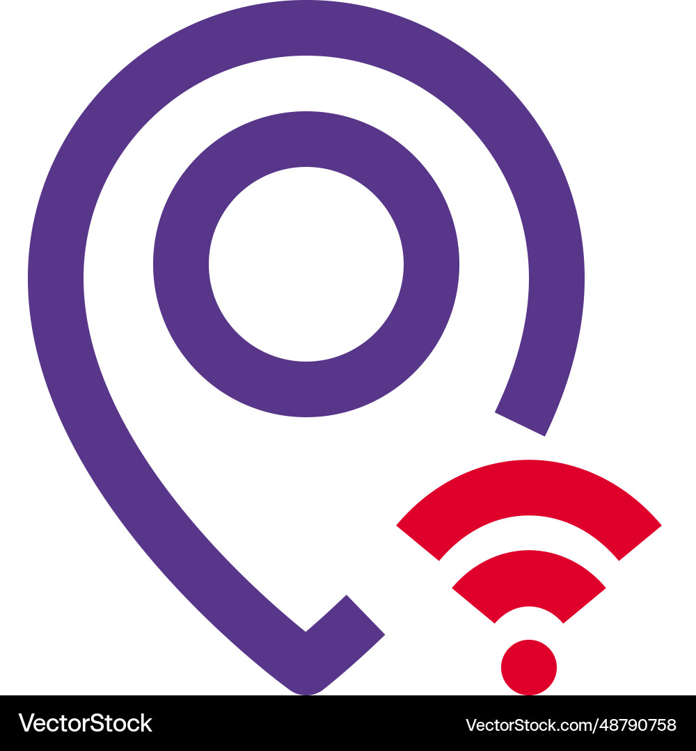For tracking locations with wireless sensor Vector Image