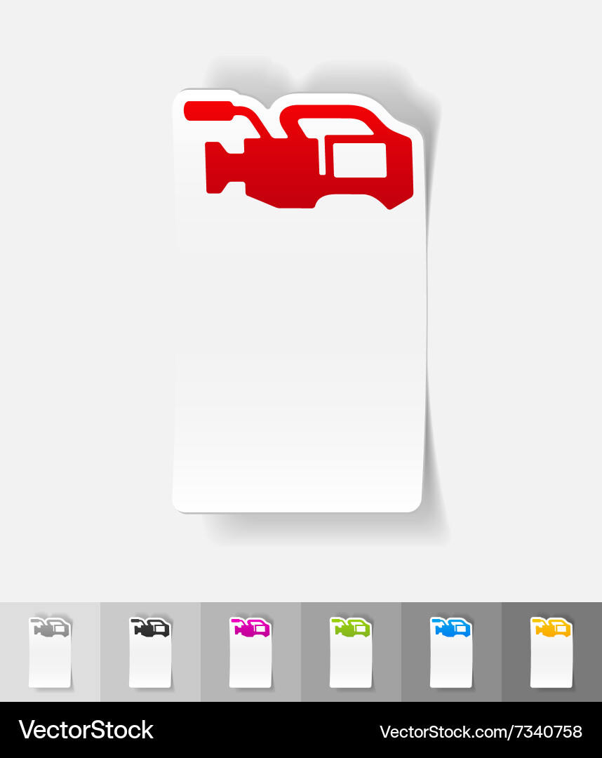 Realistic design element camcorder vector image