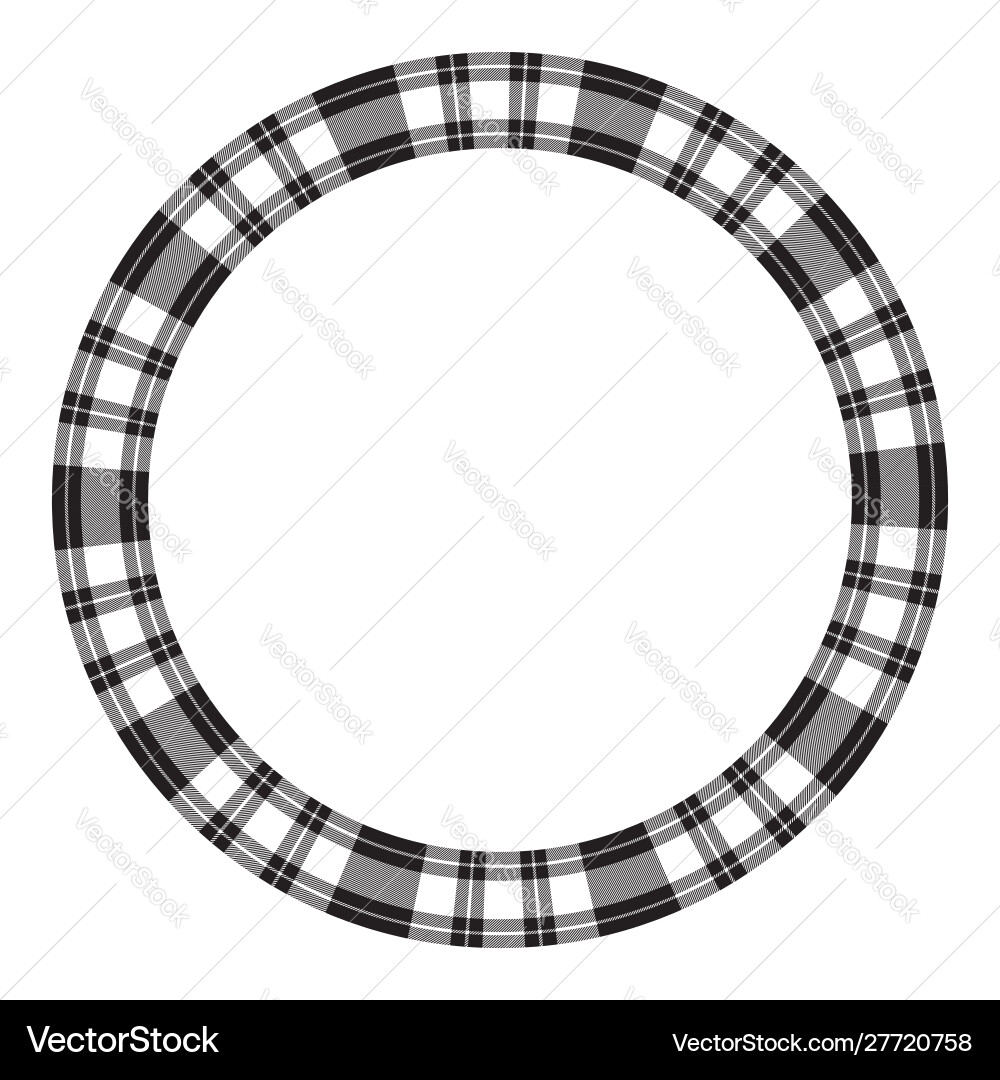 Round frame vintage pattern design template vector image