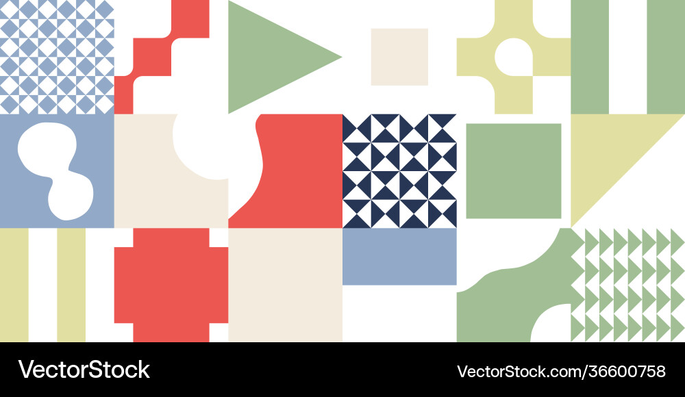 Simple geometric pattern design with basic Simple geometric pattern design with basic vector image