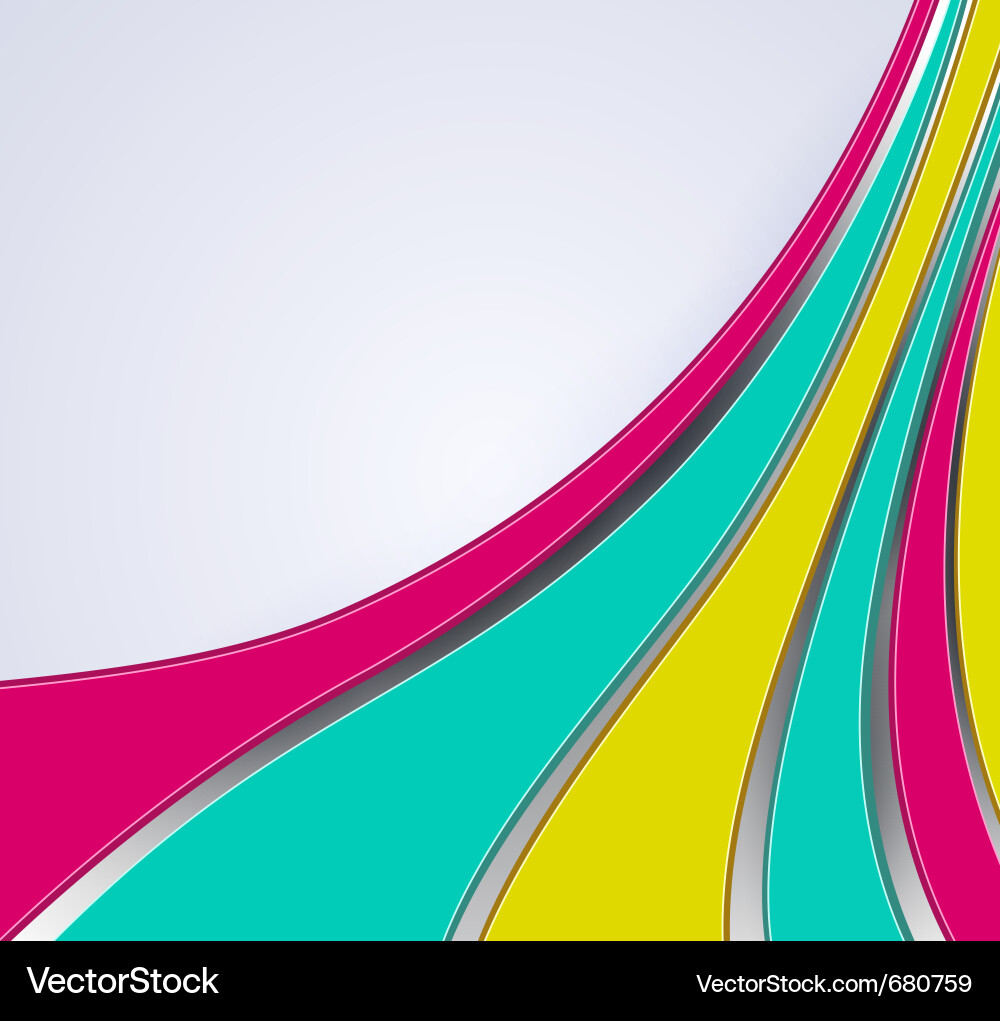3d abstract multicolor lines Vector Image