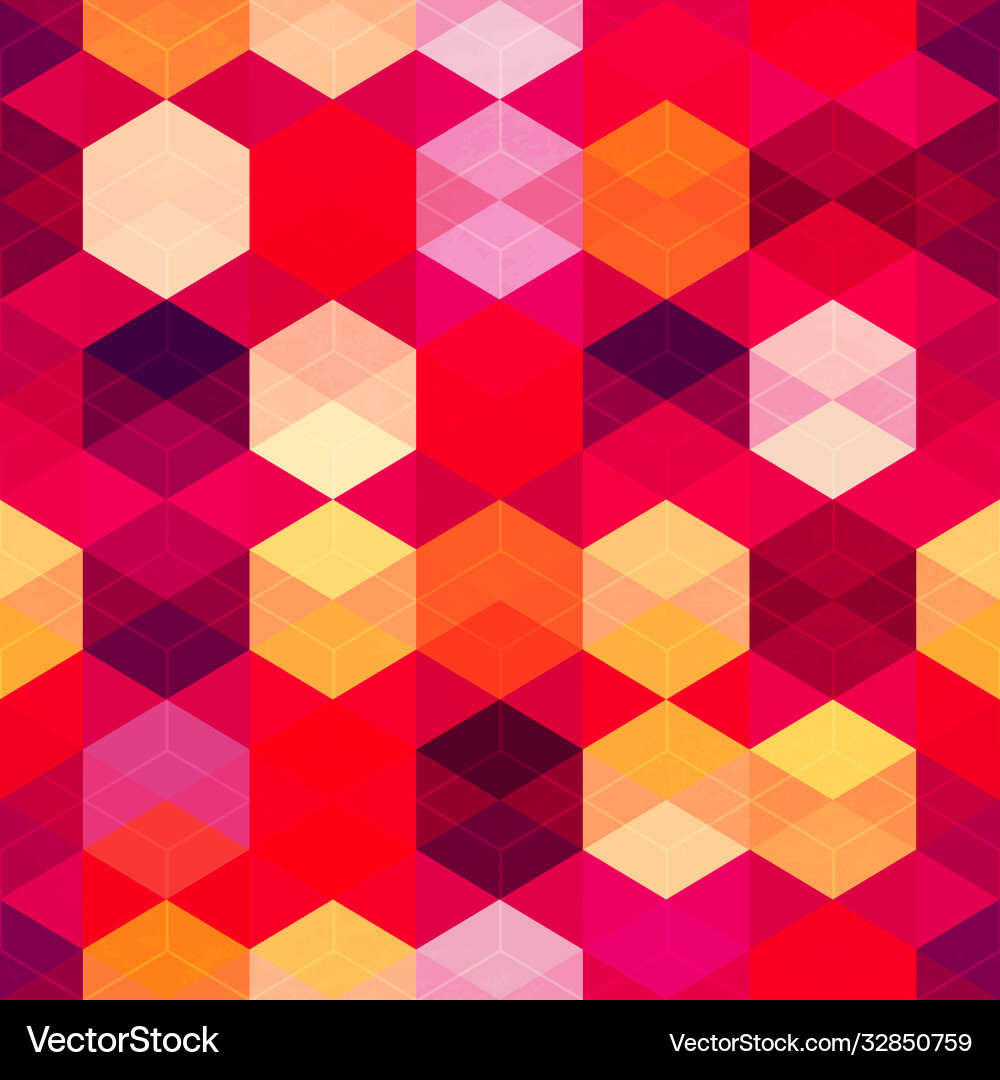 Red color mosaic seamless pattern Red color mosaic seamless pattern vector image
