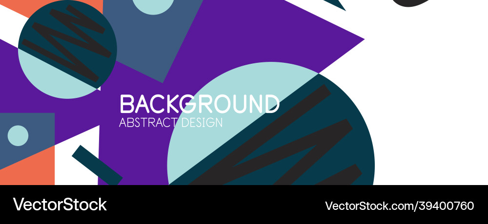 Abstract background with blocks lines geometric vector image