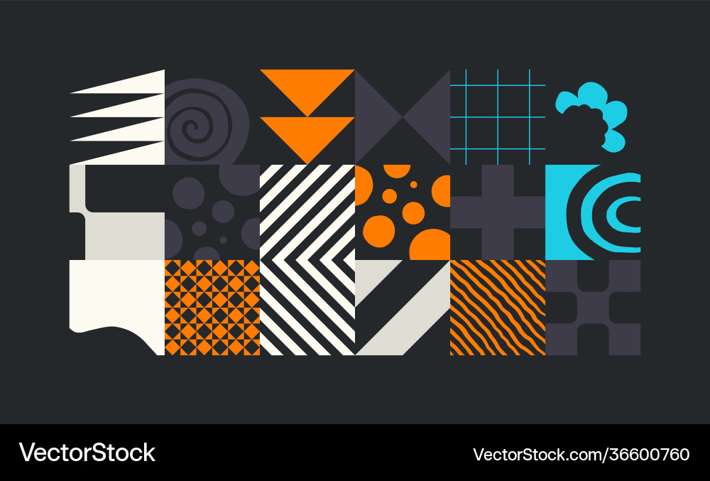 Abstract pattern collage with digital graphics Abstract pattern collage with digital graphics vector image