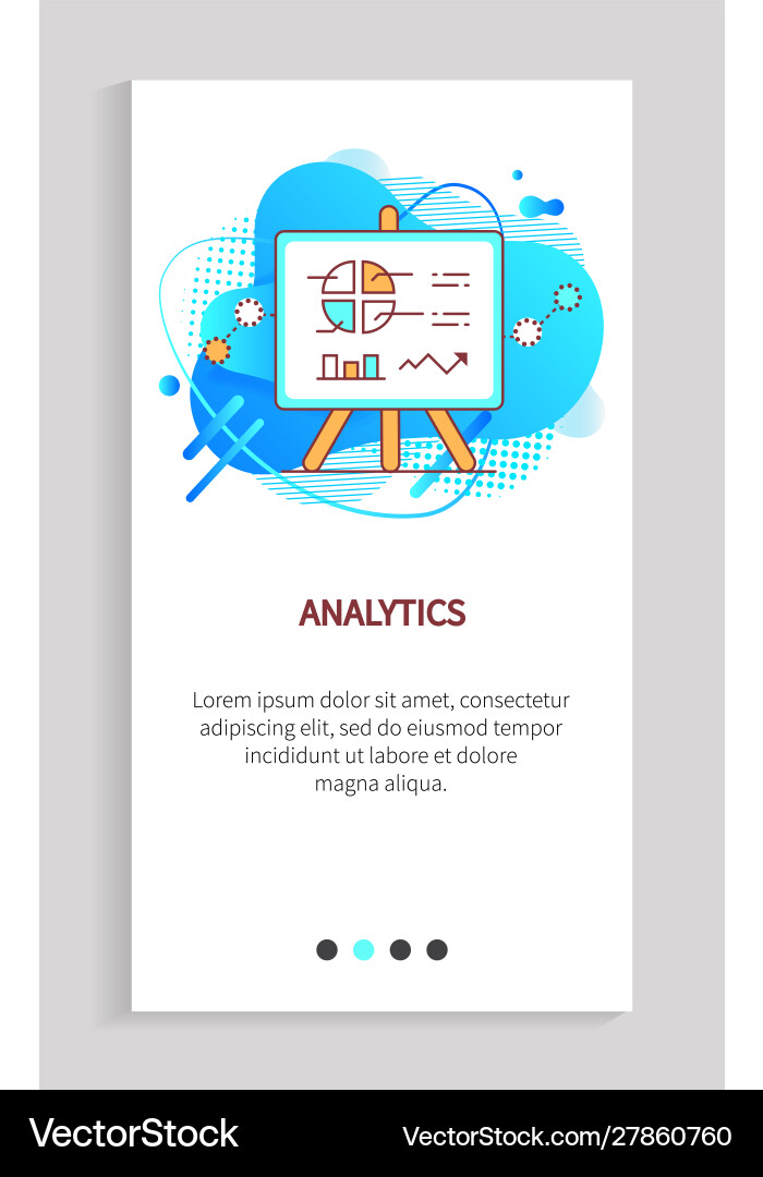 Analytics information in visual representation Analytics information in visual representation vector image