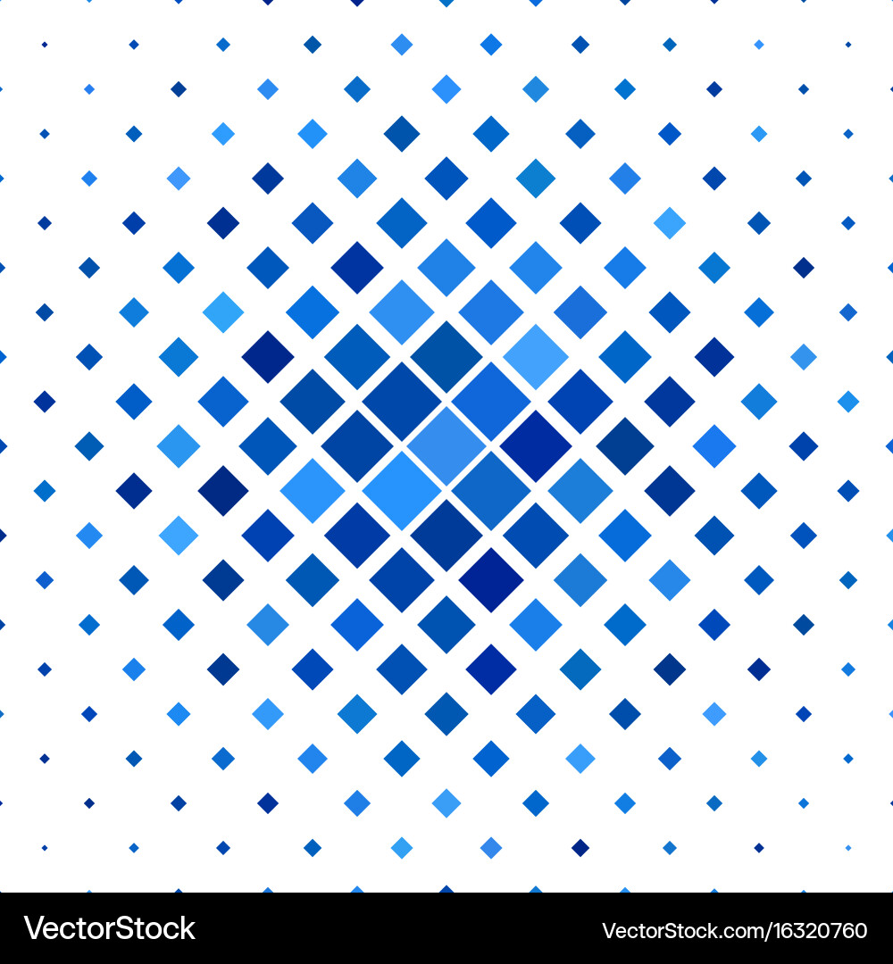 Blue abstract square pattern background - graphic Vector Image