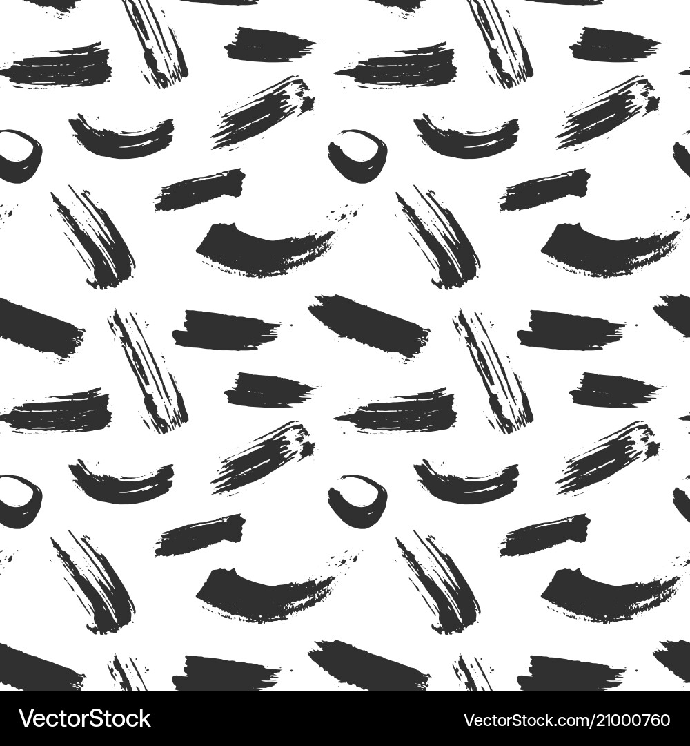 Brushstroke Pattern - Abstract Strokes vector image