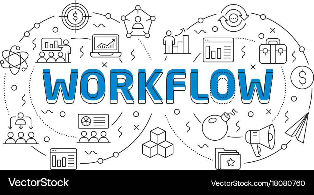 Linear slide for the presentation vector image