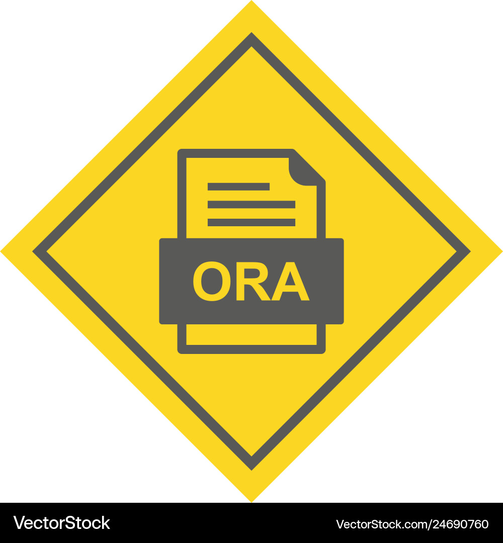 Ora file document icon Vector Image