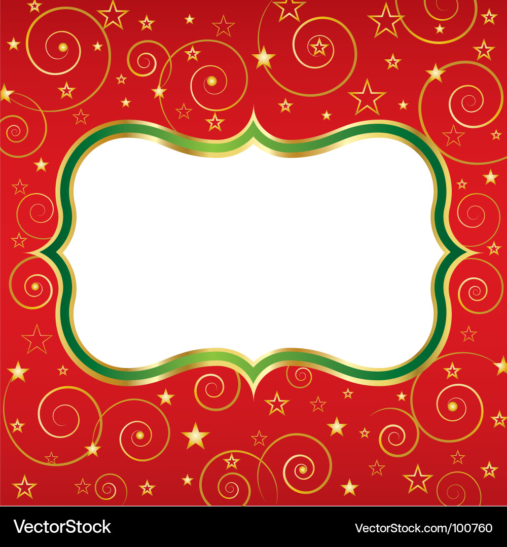 Red Christmas Star Background Vector Image