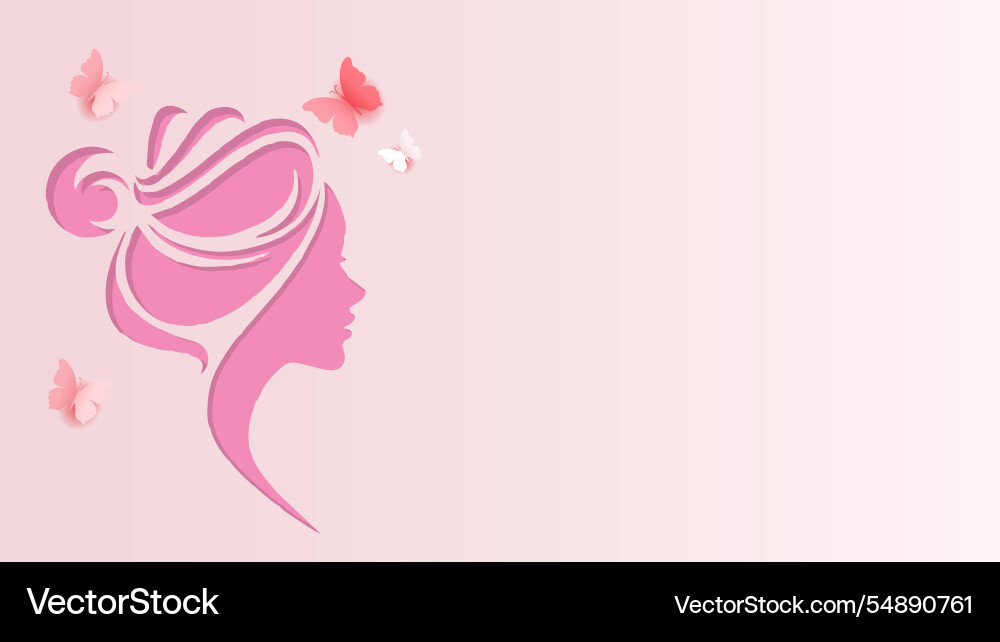 Abstract pink womens day background Royalty Free Vector