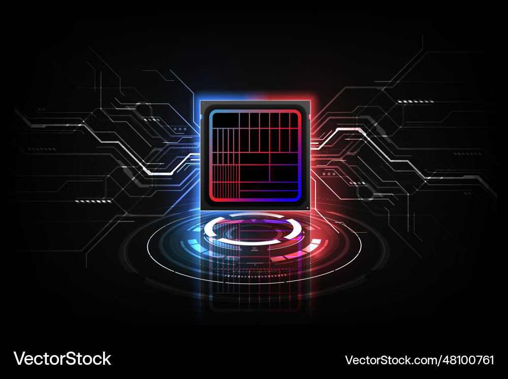 Abstract technology chip processor background Abstract technology chip processor background vector image