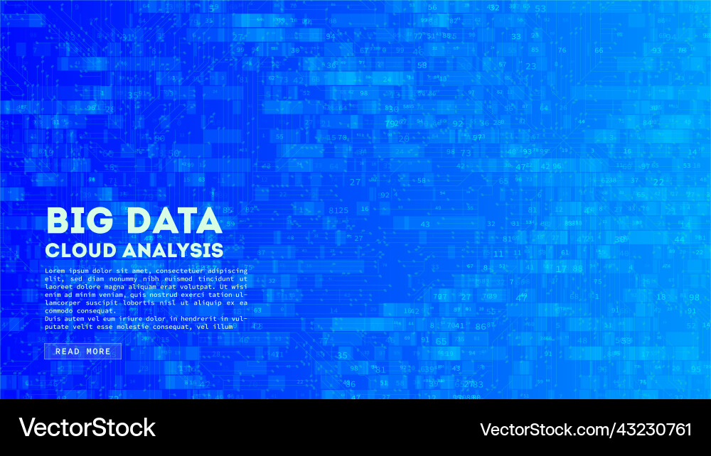 Big data cloud computing blockchain visualiztion Big data cloud computing blockchain visualiztion vector image