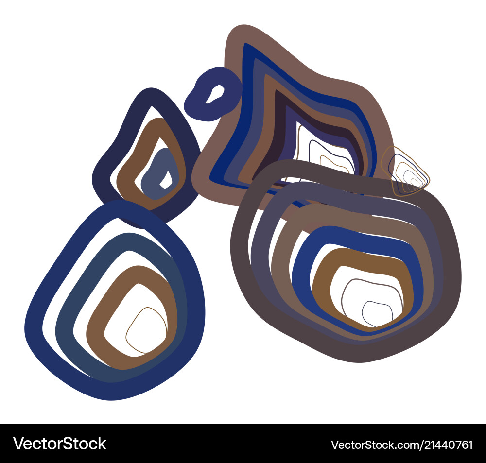 Color abstract path lines geometric pattern vector image