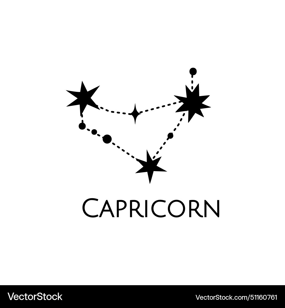 Constellation zodiac sign Royalty Free Vector Image