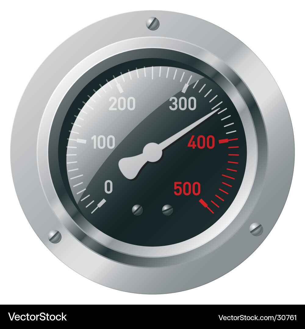 Digital Meter Display vector image