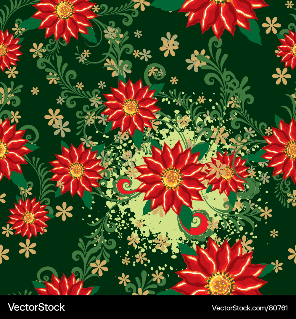 Floral Seamless Pattern vector image