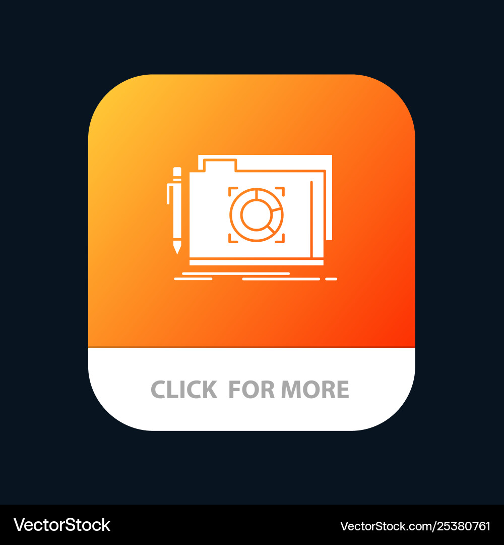 Folder lock target file mobile app button android Folder lock target file mobile app button android vector image