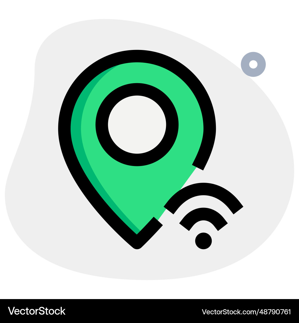 For tracking locations with wireless sensor Vector Image