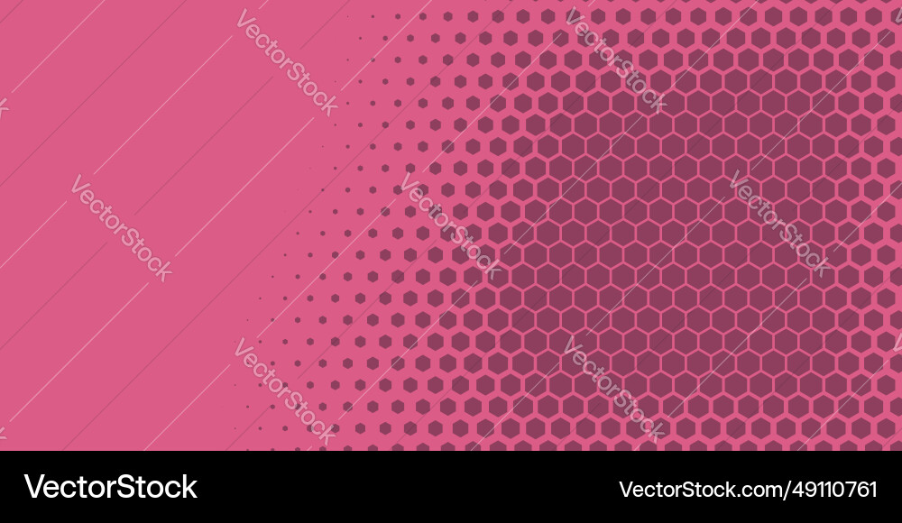 Geometric abstract hexagon two color background Vector Image