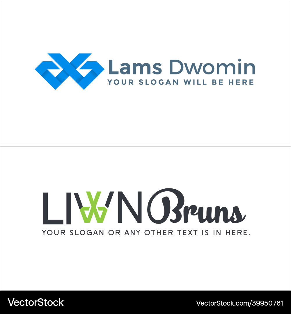 Modern arts entertainment initials text db logo Vector Image