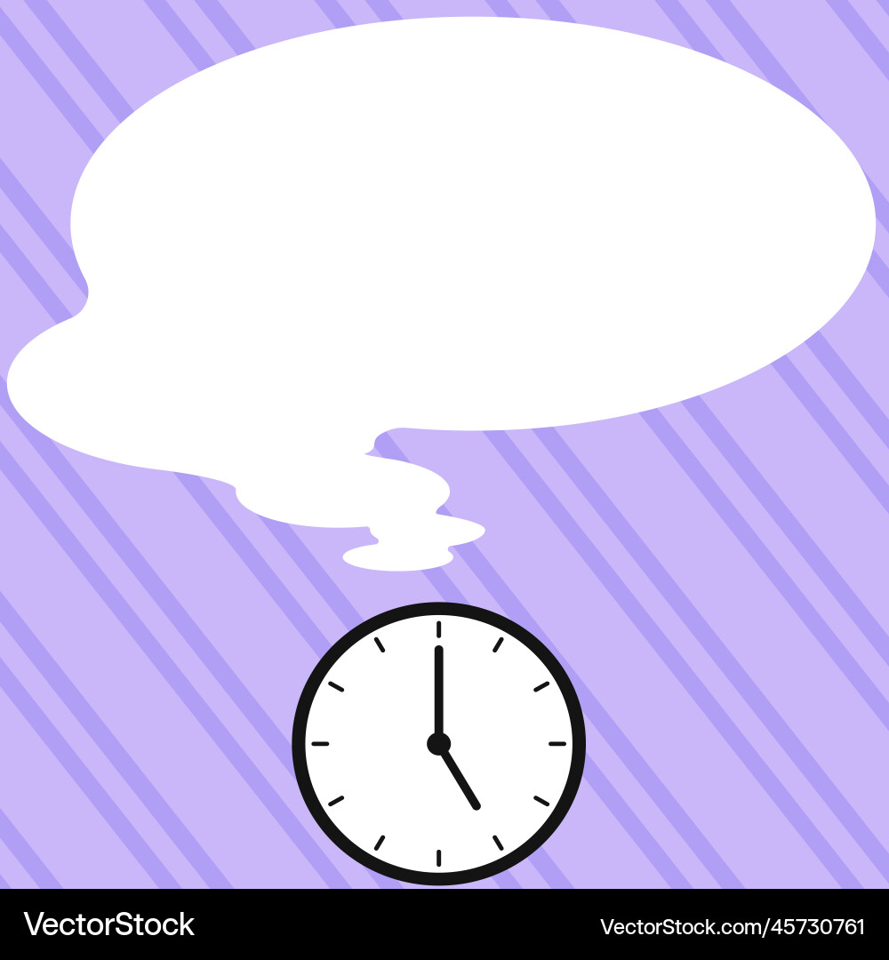 Presenter with conversation bubble showing new Presenter with conversation bubble showing new vector image