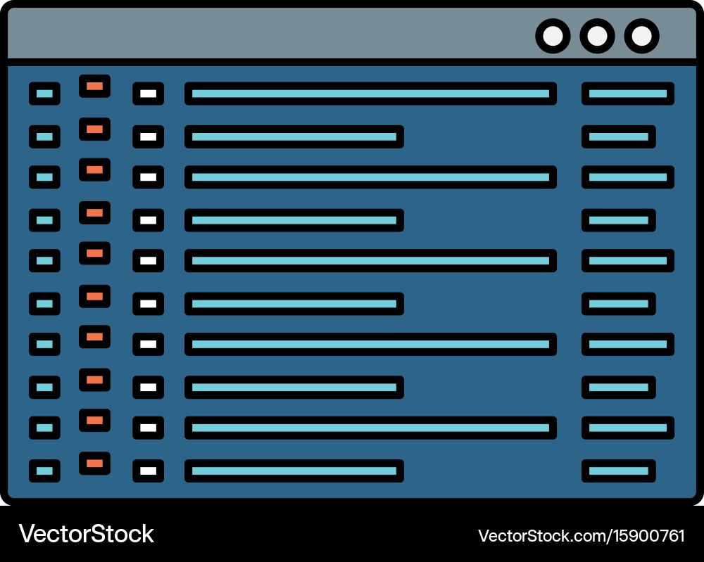 Programming system codes vector image