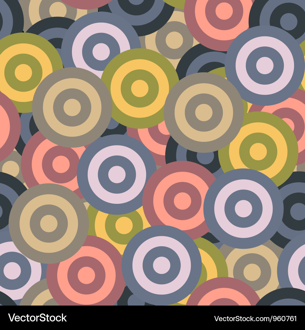 Retro Circle Pattern vector image