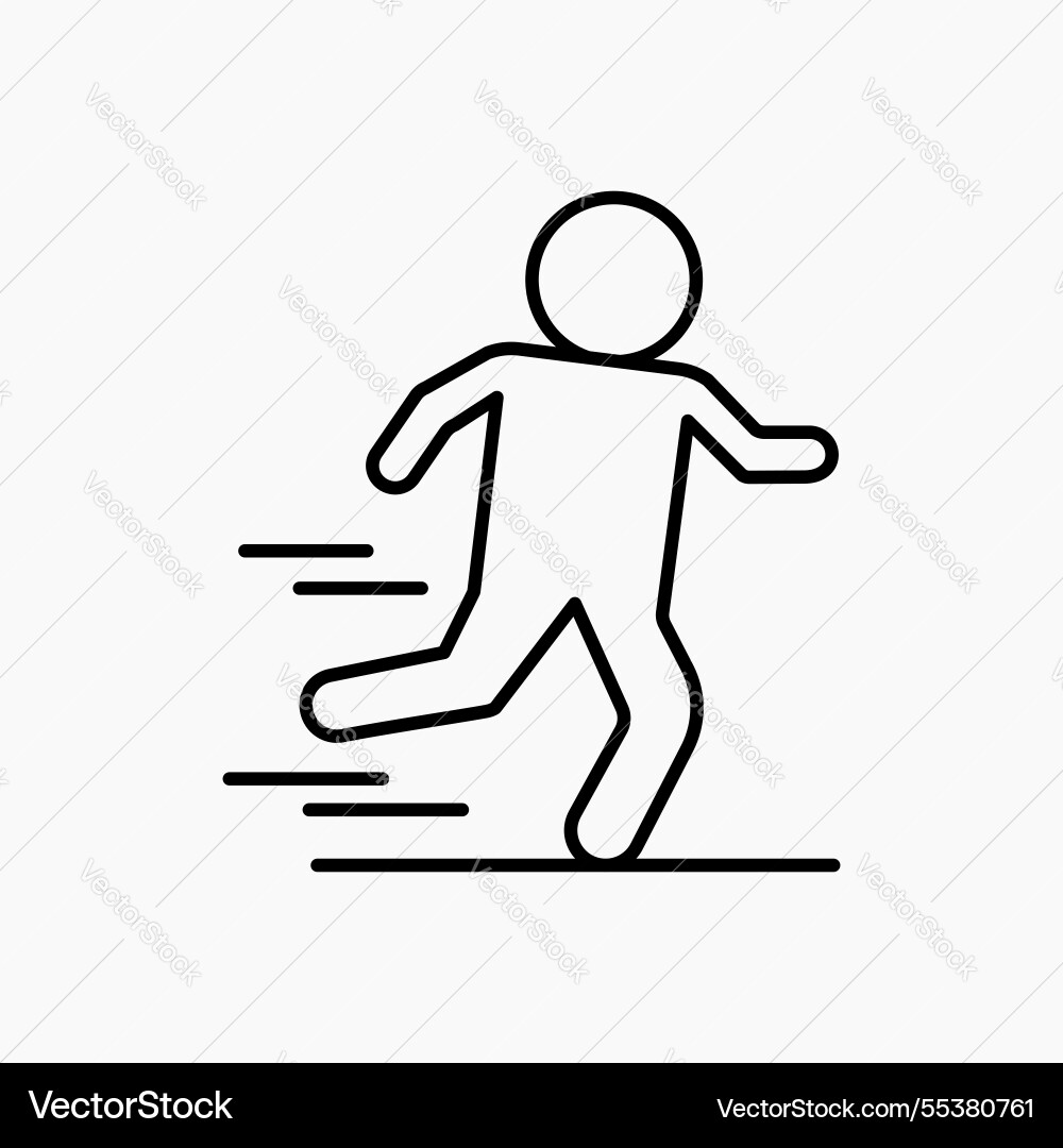 Running icon simple Running icon simple vector image