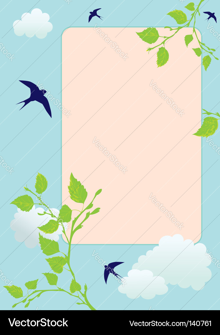 Spring background vector image
