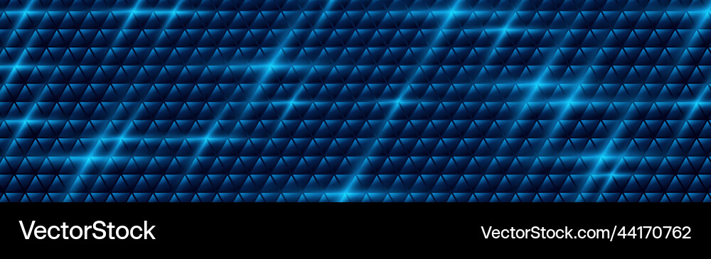 Abstract dark blue triangles pattern background Vector Image