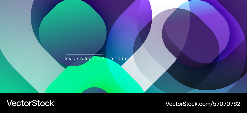 Abstract fluid shapes overlap creating vibrant Abstract fluid shapes overlap creating vibrant Vector Image