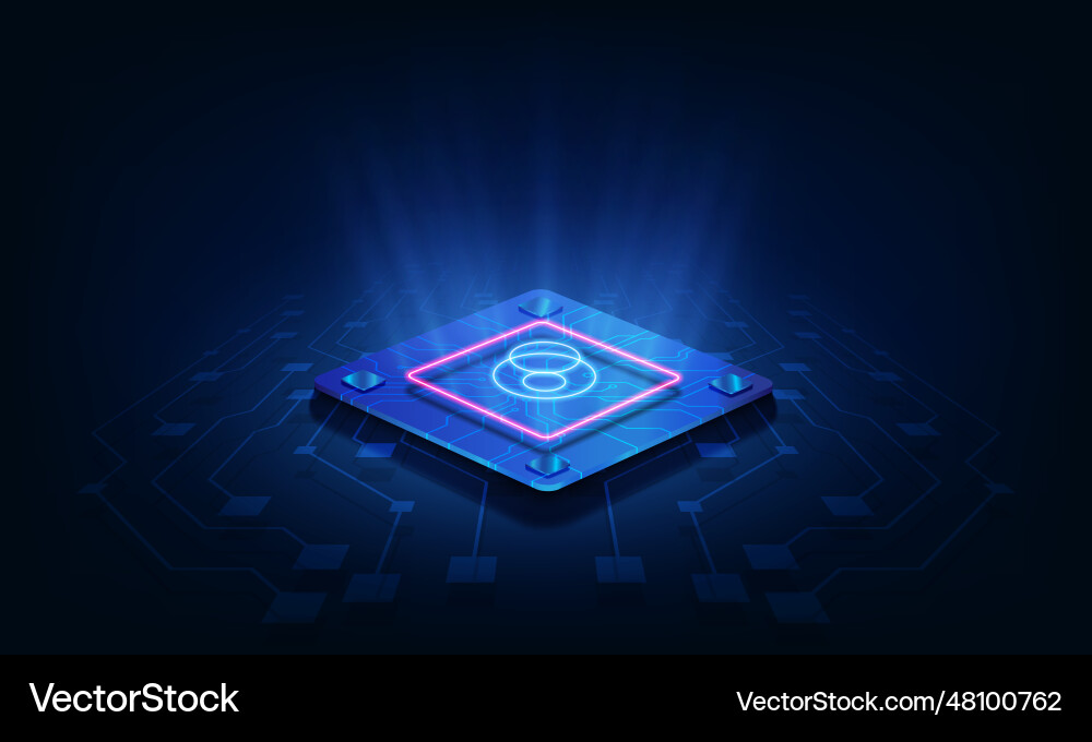 Abstract technology chip processor background Abstract technology chip processor background vector image