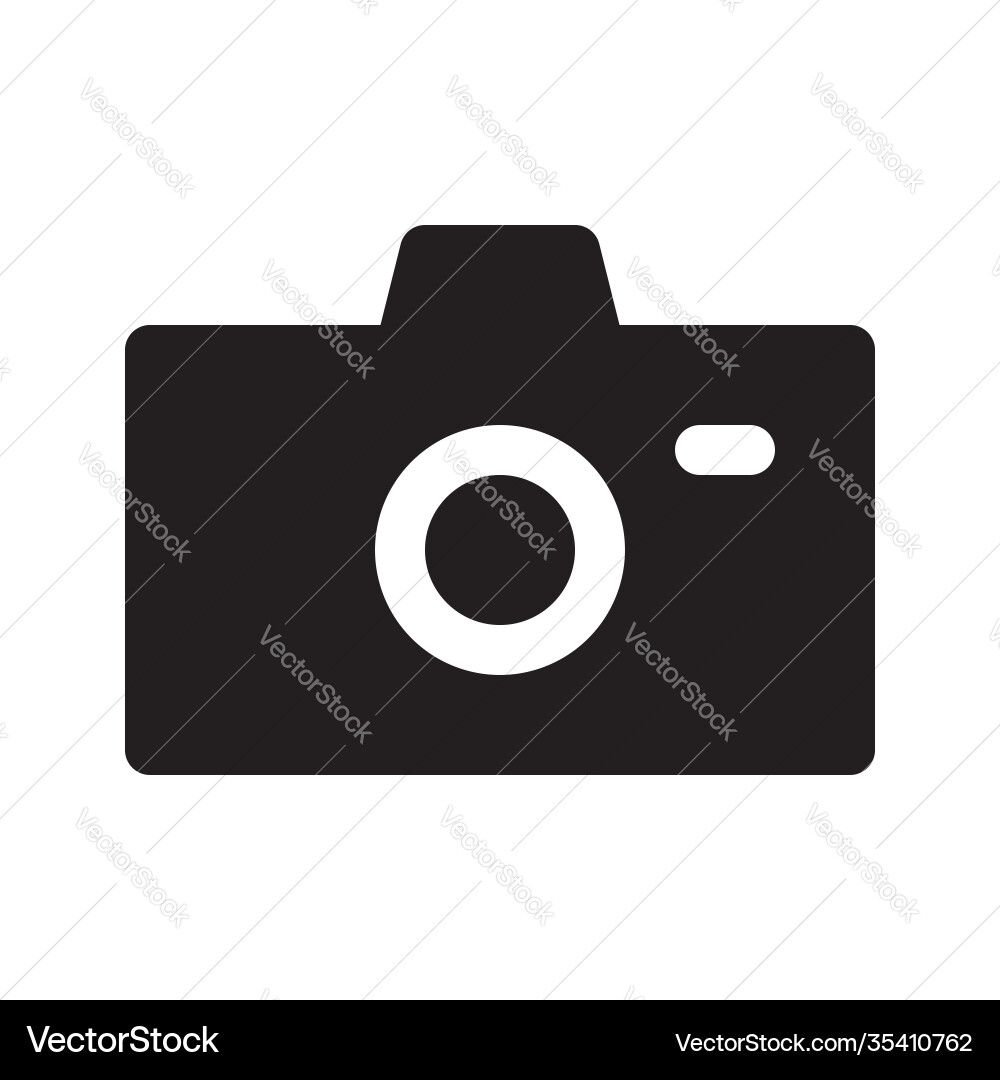 Camera icon suitable for user interface element Camera icon suitable for user interface element vector image