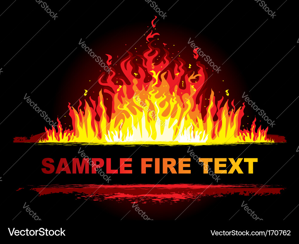 Dynamic Flame Background vector image