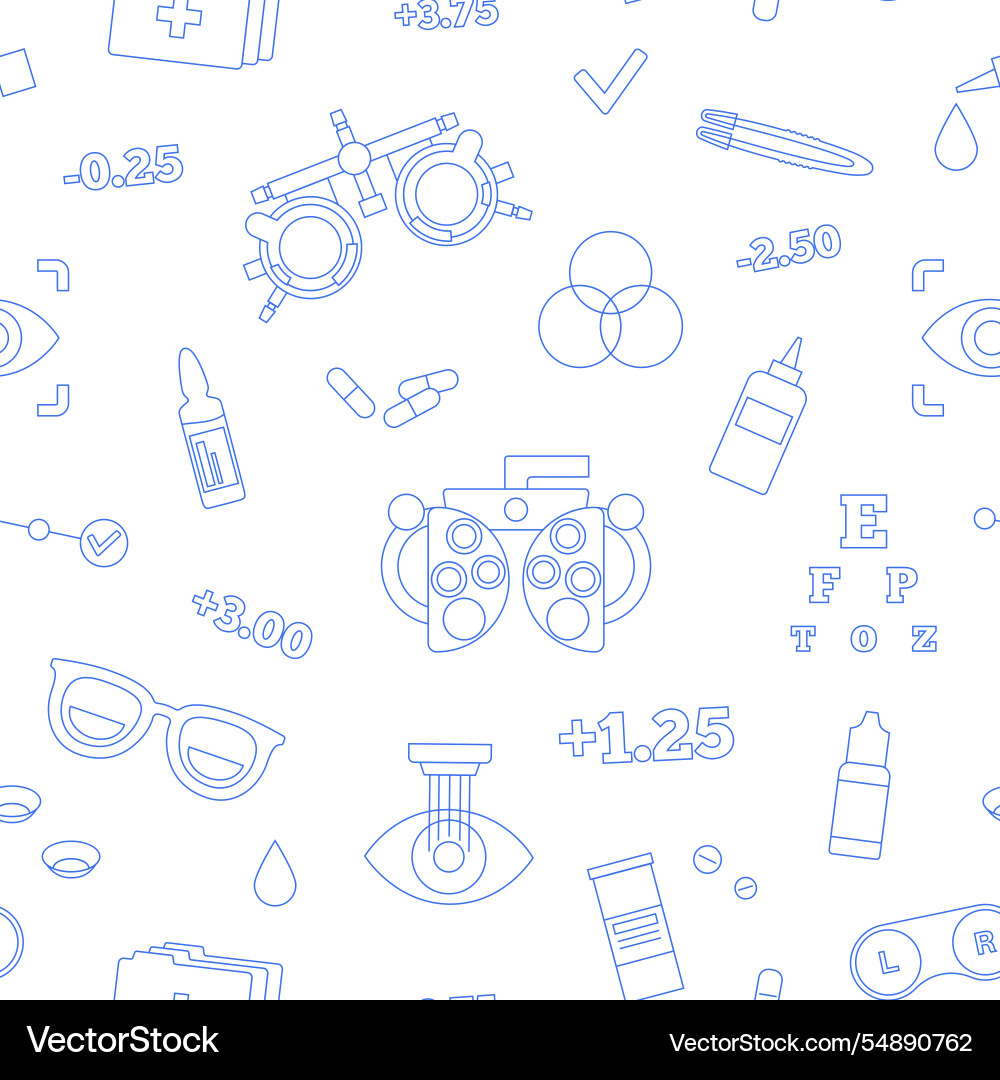 Eyesight examination pattern Eyesight examination pattern vector image