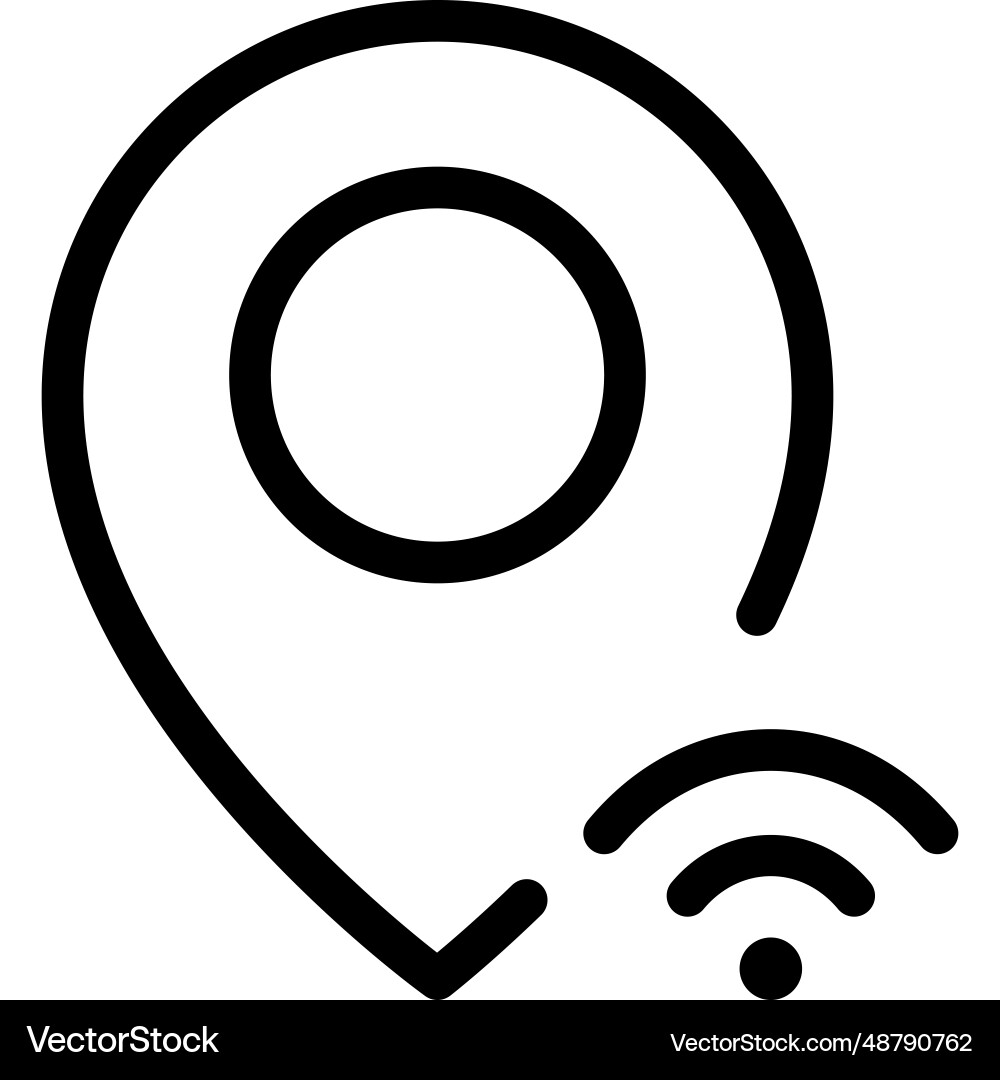 For tracking locations with wireless sensor Vector Image