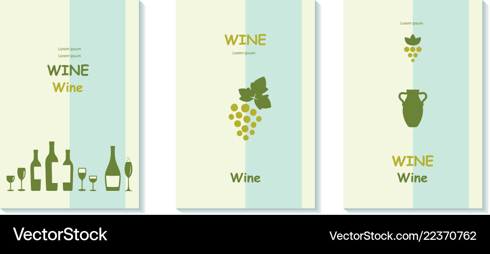 Grape vines and winery objects banners set Grape vines and winery objects banners set vector image
