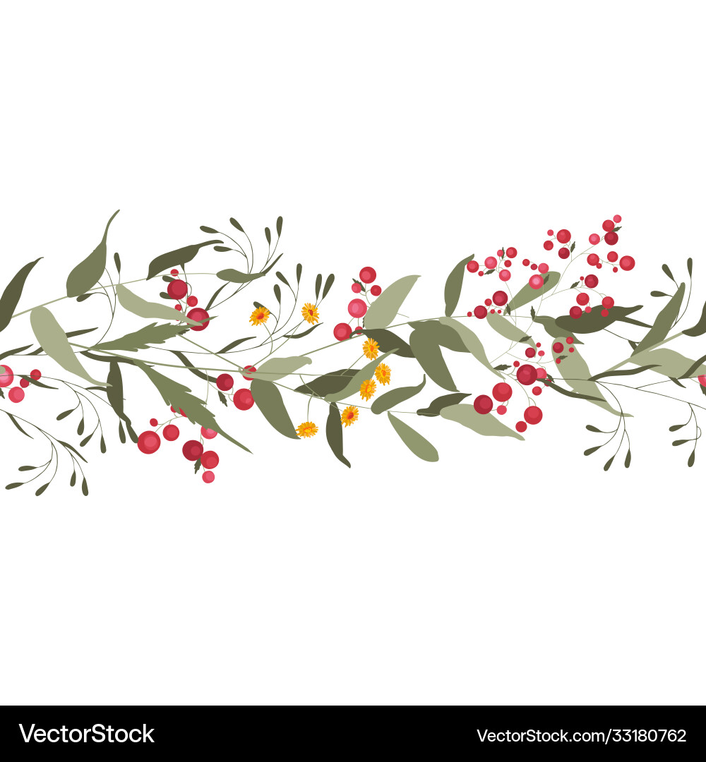 Hand drawn element for print design horizontal Vector Image