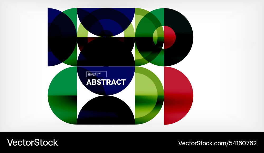 Minimal geometric abstract background circle Vector Image