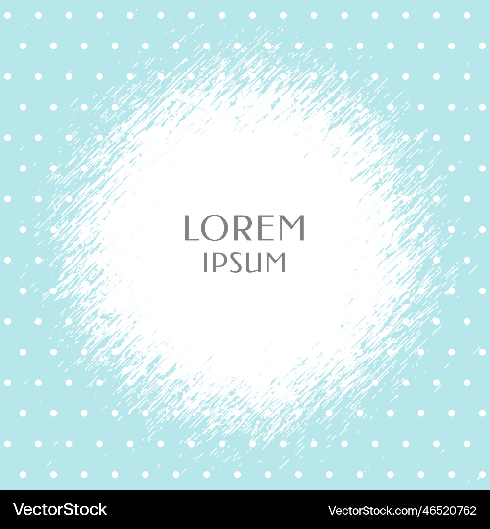 Soft blue polka dots pattern with text space Vector Image