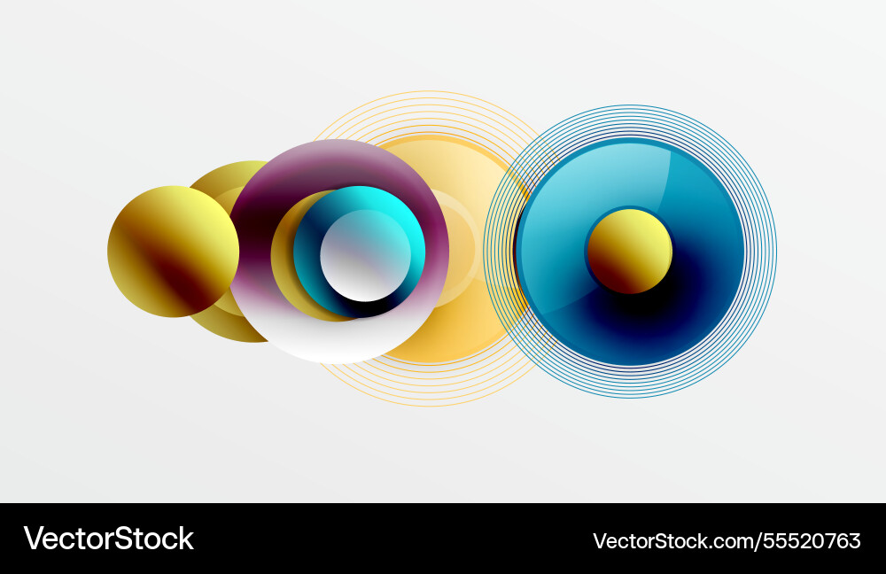 Abstract composition of overlapping circles Abstract composition of overlapping circles Vector Image