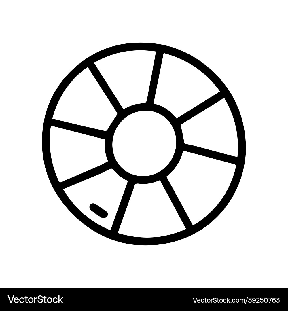 Circle loading black line doodle simple Circle loading black line doodle simple vector image