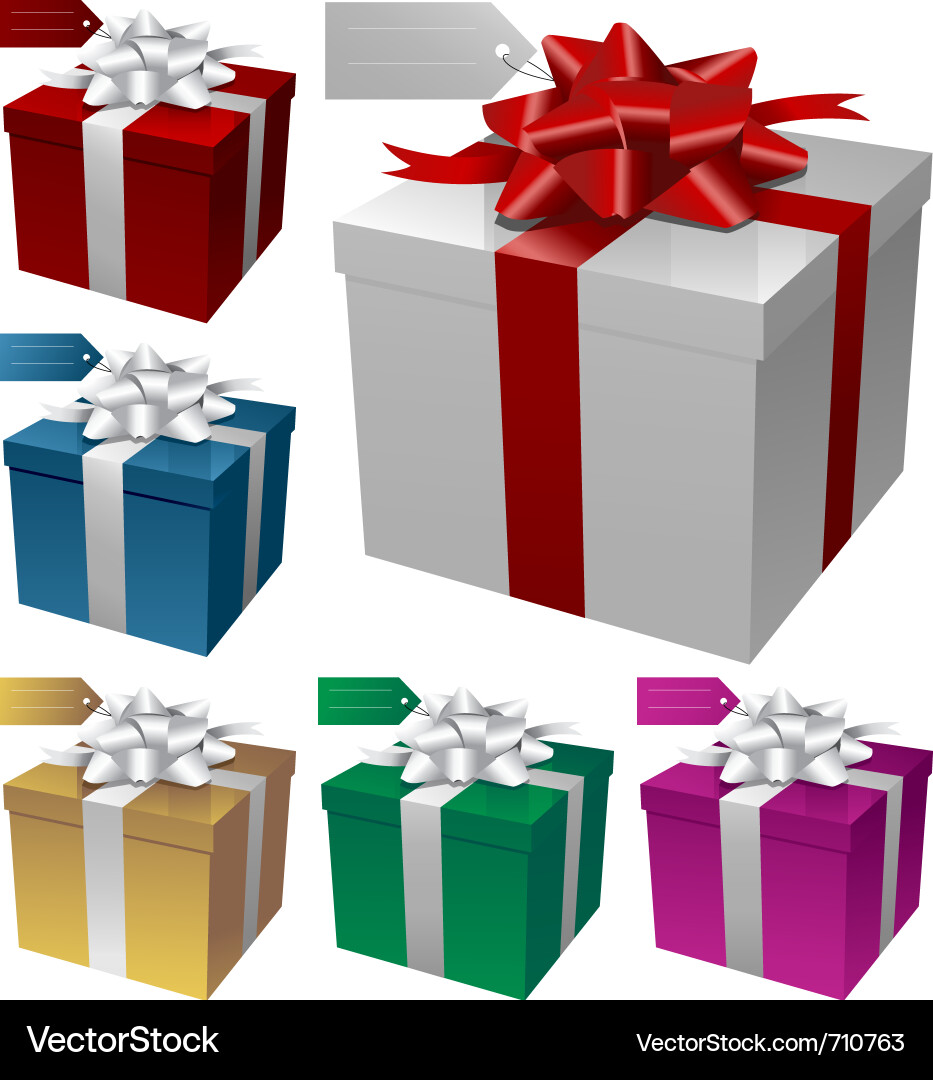 Gift boxes Royalty Free Vector Image - VectorStock