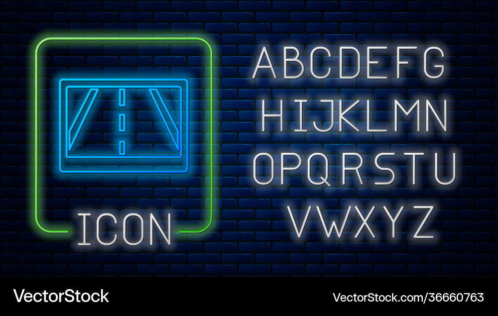 Glowing neon gps device with map icon isolated Glowing neon gps device with map icon isolated Vector Image